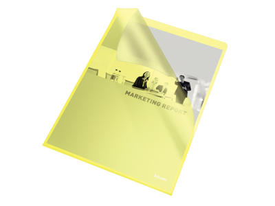 Plastomslag A4 0,115 gul 100 stk Esselte