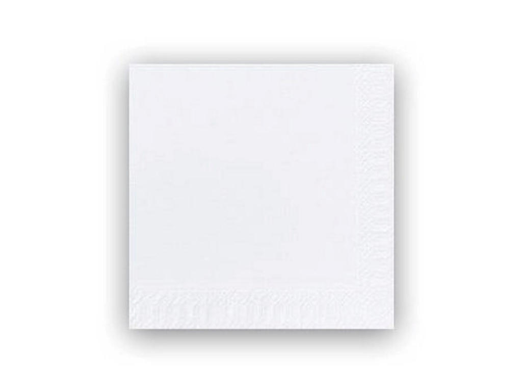 Servietter 33x33 cm 3-lags Duni hvid 8x125 stk