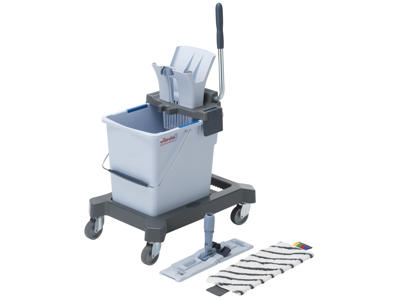 Rengøringsvogn UltraSpeed Pro Vileda inkl. fremfører og microplus moppe