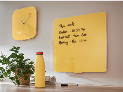 Magnetisk glastavle Leitz Cosy | 45 x 45 cm | Gul