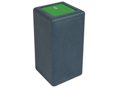 Affaldsspand BrickBin 65 liter grå/grøn