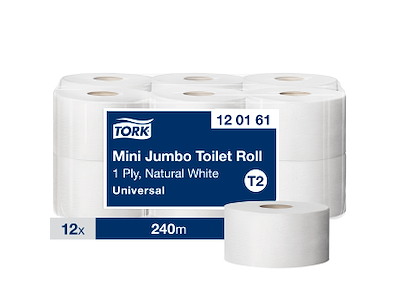 Toiletpapir Tork Jumbo Mini T2 120161 Universal 1-lags 12 rl