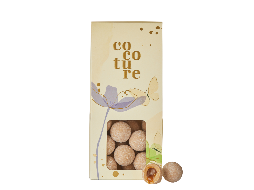 Cocoture dragébox hvid chokolade med karamel & havsalt