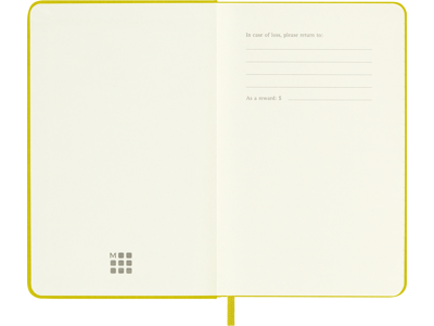 Notesbog Moleskine | Classic Hard | Linjeret | Pocket | Hay-Yellow silke