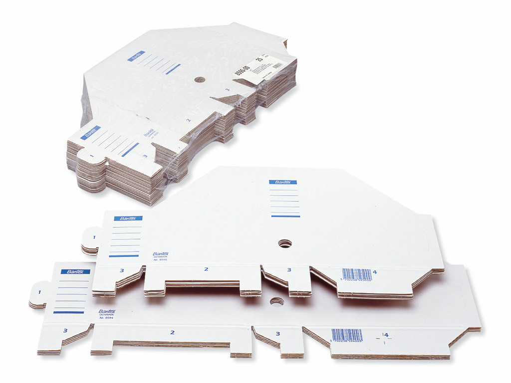 Tidsskriftsamler A4 hvid pap