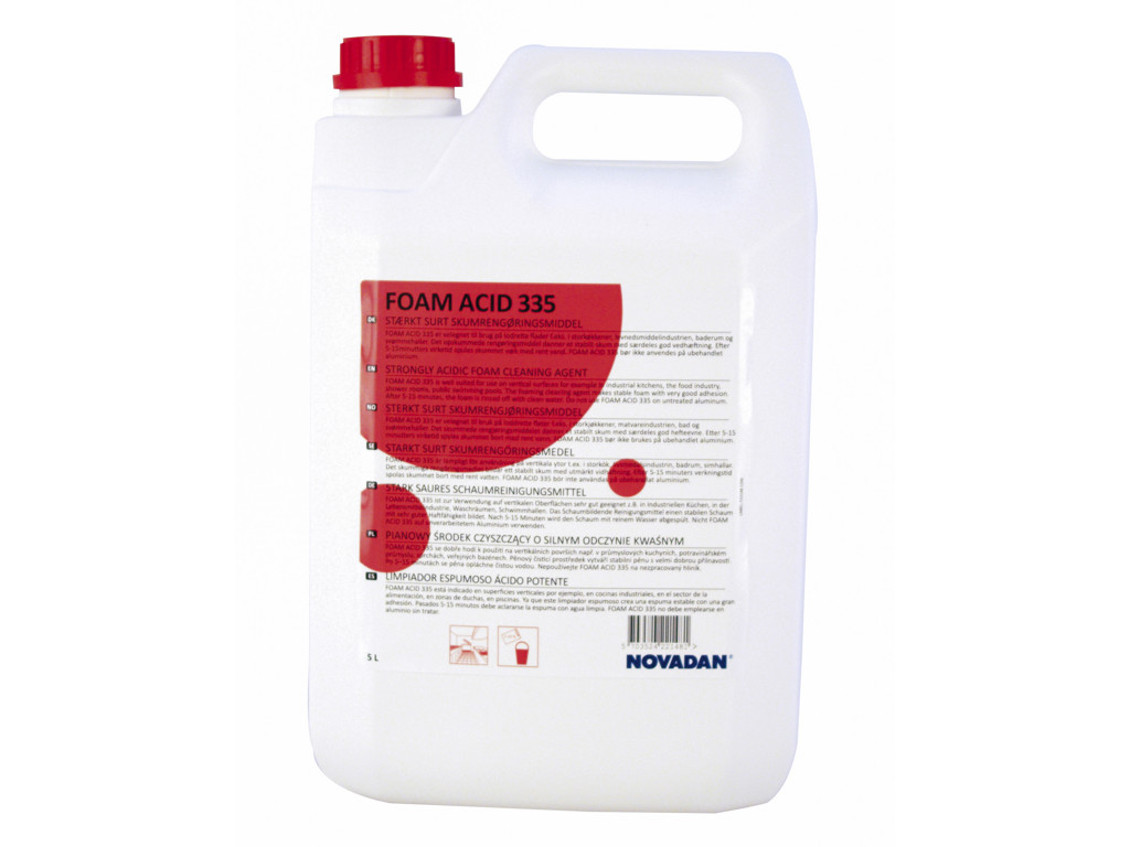 Kalkfjerner Foam Acid 335 skumrengøring 5 liter