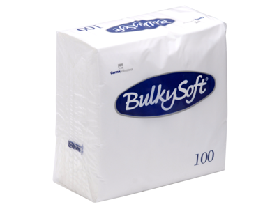 Servietter 24x24 cm 2-lags hvid 100 stk