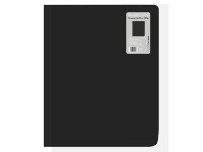 Demomappe A4 med 10 lommer sort PP