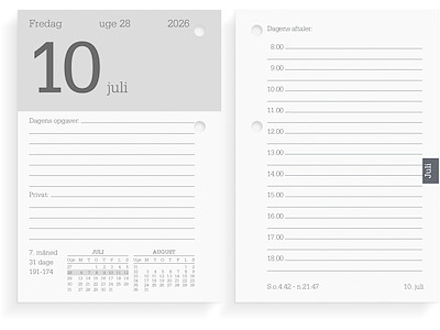 Blokkalender REFILL 2026