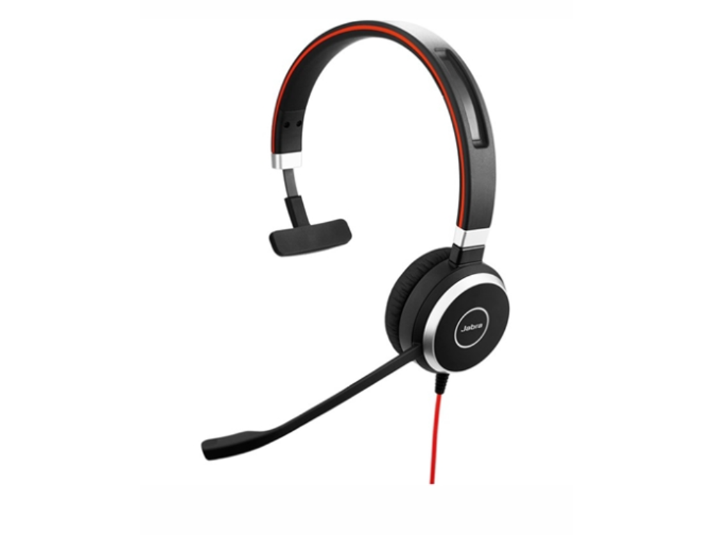 Headset Jabra Evolve 40 UC mono med 3.5 mm jack stik