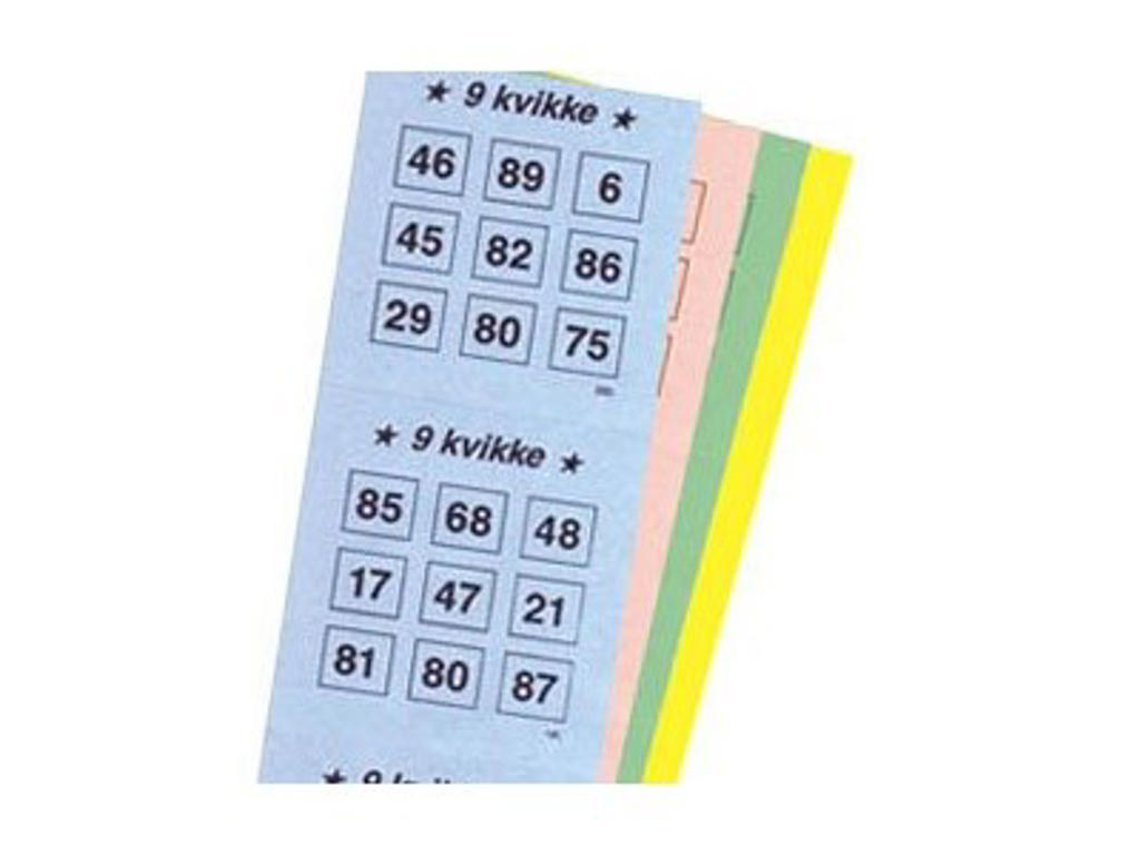 9 KVIKKE - 1200 LODDER GUL