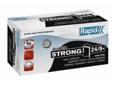 Hæfteklamme 24/8+ Super Strong Rapid 5000 stk.