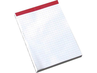 Telefonblok A5 kvadreret med stub