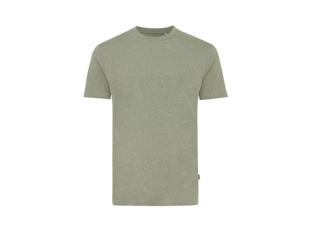 Iqoniq Manuel ufarvet t-shirt i genanvendt bomuld, heather green