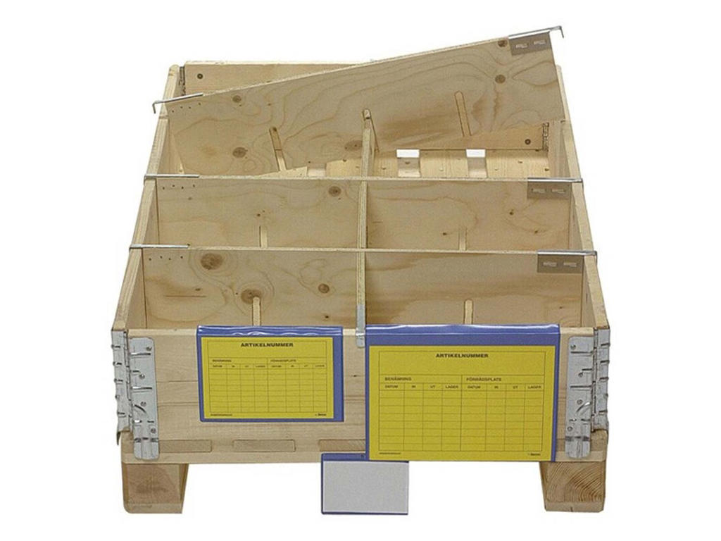 Plastlomme til palleramme A6 blå