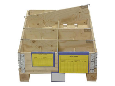 Plastlomme til palleramme A6 blå