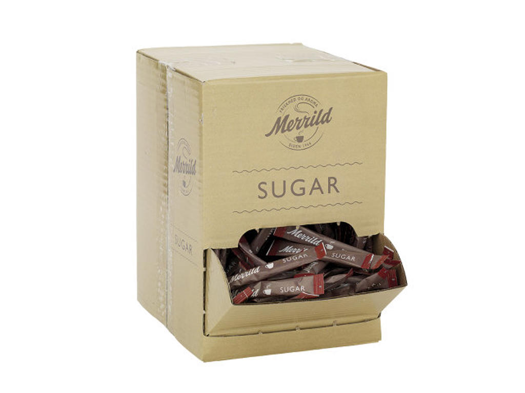 Sukker sticks Merrild 4 gr 500 stk