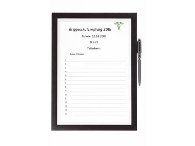 Skilt Duraframe® Note A4 Sort