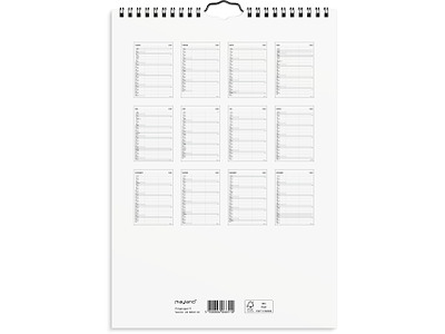 Familiekalender Black and white 2 kol. 2026