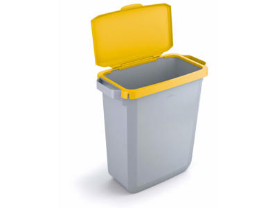 Hængslet låg t/Durabin 60L. gul