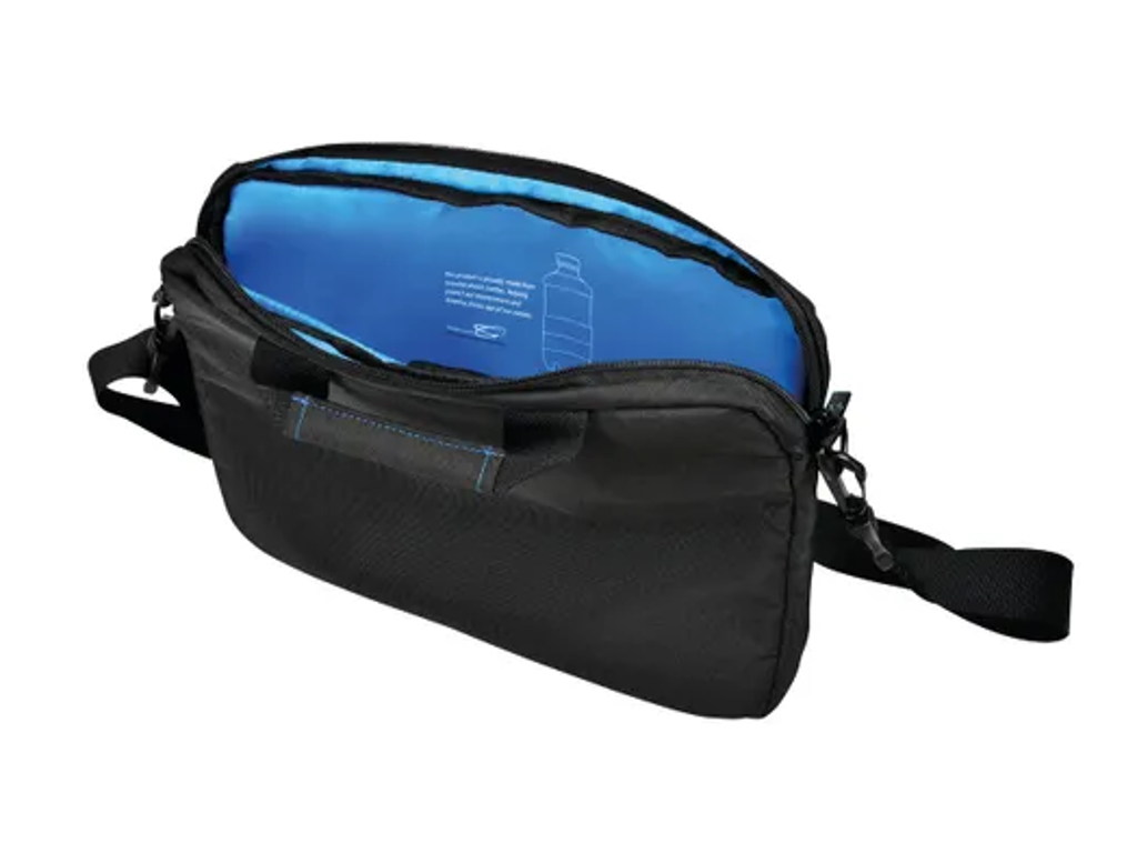 Computertaske 13" Blue Line af genbrugsflasker sort