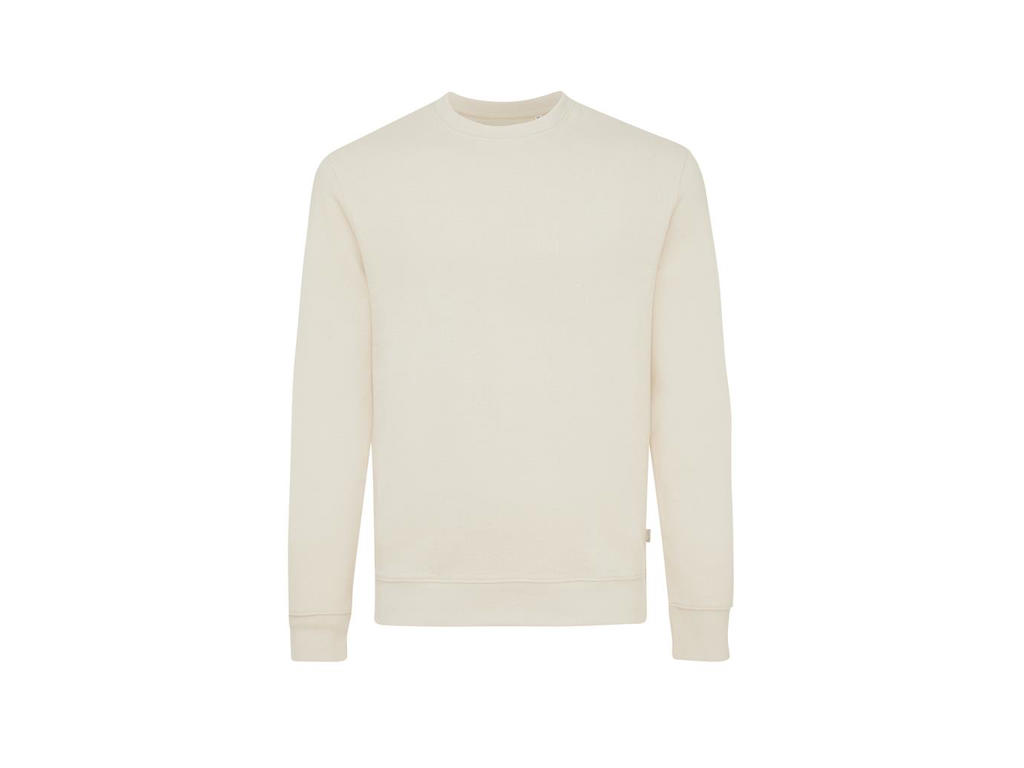 Iqoniq Denali Crew neck i ufarvet genanvendt bomuld, natural raw