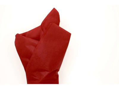 Silkepapir 50x75cm 17gr. scarletrød 480 ark 