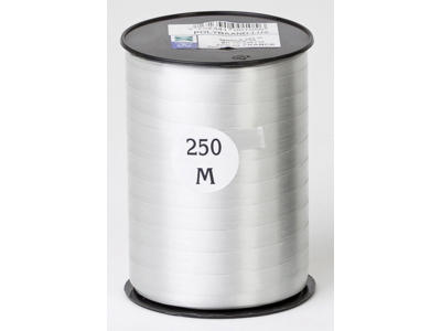 Gavebånd | 10mm x 250m | blank | sølv