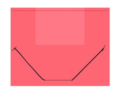 Elastikmappe A4 plast pink m/3 klapper