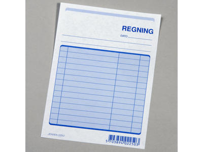 Regningsblok GF2250 148x105mm 100 blade