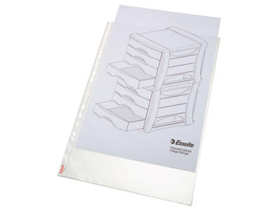 Plastlomme A3 0,085 m/præg 10 stk højformat Esselte