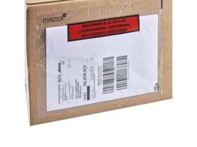 Følgeseddellomme M65 med tryk 1000 stk