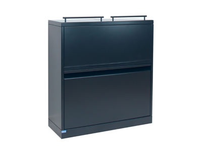 Affaldsbeholder Bica 4-11 fraktioner total 80L m/låg sort