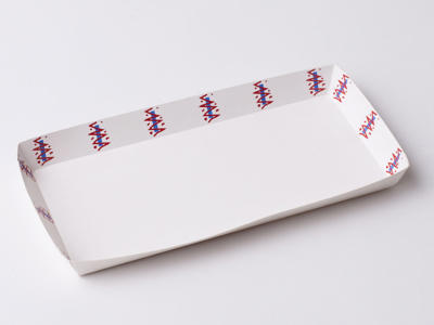 Pølsebakke m/kant 200x90x20mm 100 stk