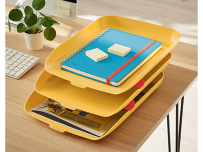 Brevbakkesæt Leitz Cosy sæt á 3 stk gul