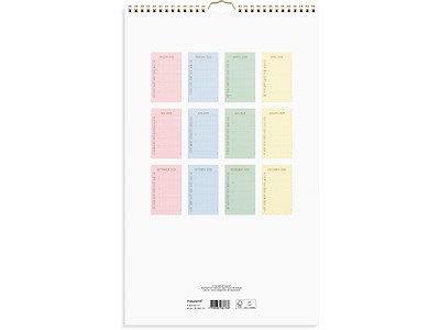 Familiekalender Color stor 2026
