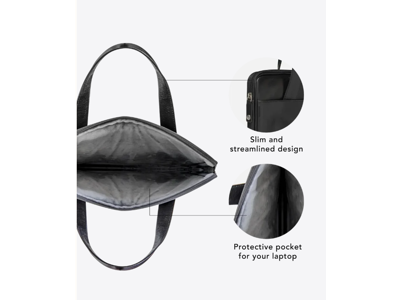 Computertaske Dbramante Silkeborg 15" sort læder