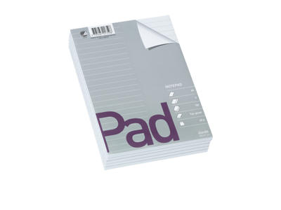 Blok A5 linjeret toplimet uden huller