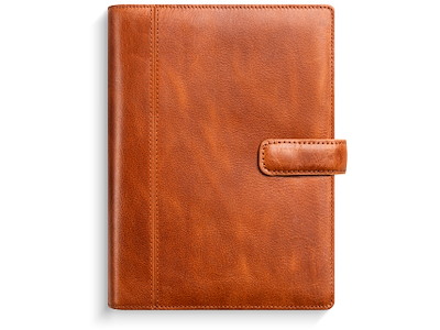 System PP ugekalender højformat brun skind 2026