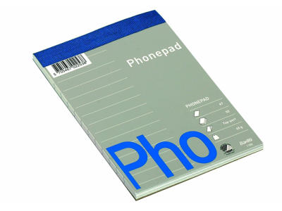 Telefonblok A7 linjeret med stub