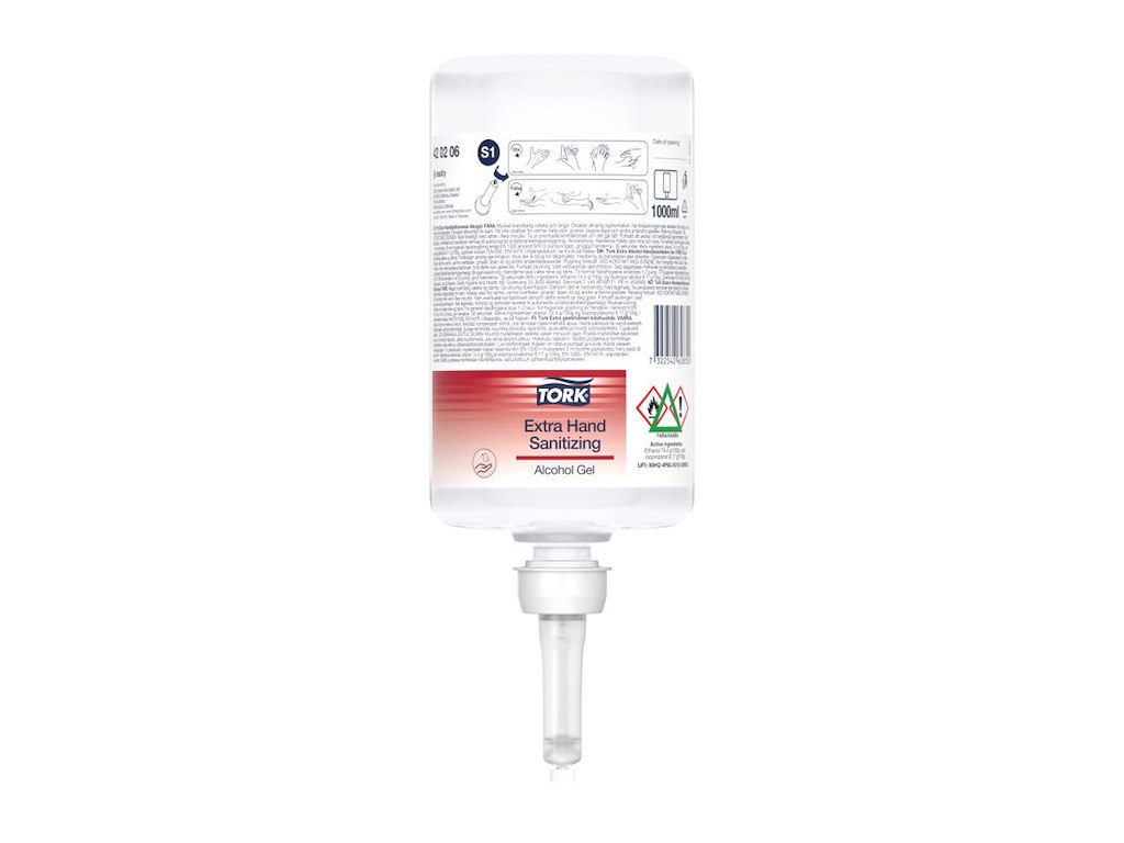 Hånddesinfektion Tork S1 420206 Extra Gel 6x1 ltr