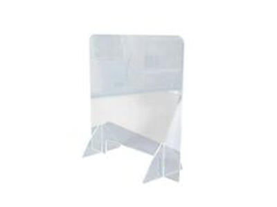 Hygiejneskærm til kasseområde 75x80x34 cm