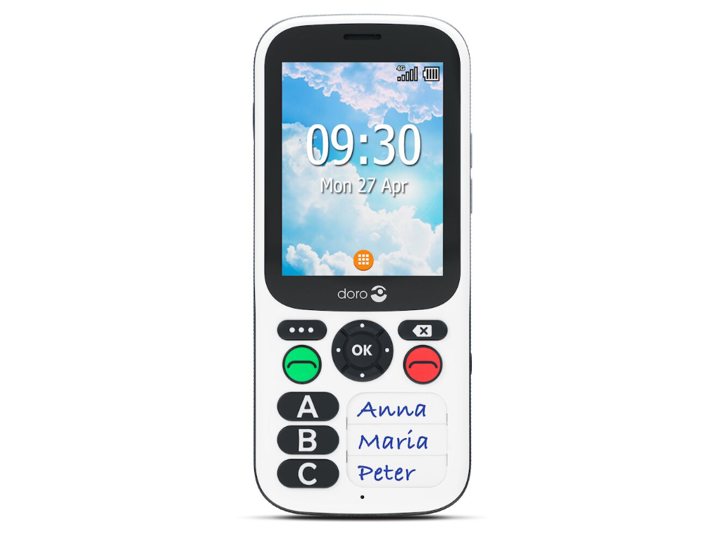 Doro 780X hvid 3G (omvendt betalingspligt)