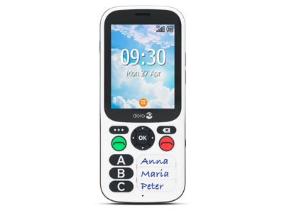 Doro 780X hvid 3G (omvendt betalingspligt)