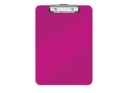 Clipboard A4 uden omslag WOW hård plast pink
