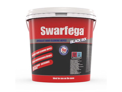 Håndrenseservietter Swarfega Black Box 150 stk