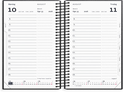 Mini dagkalender matsort genbrugskarton 2026