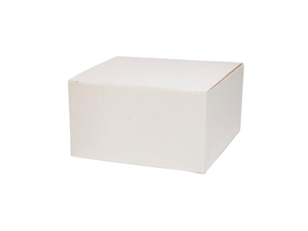 Gavekortæsker | 11x11x7 cm | Hvid | Blank | 100 stk.