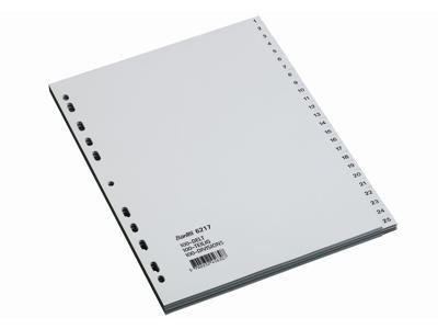 Talregister A4 Bantex 1-100 grå