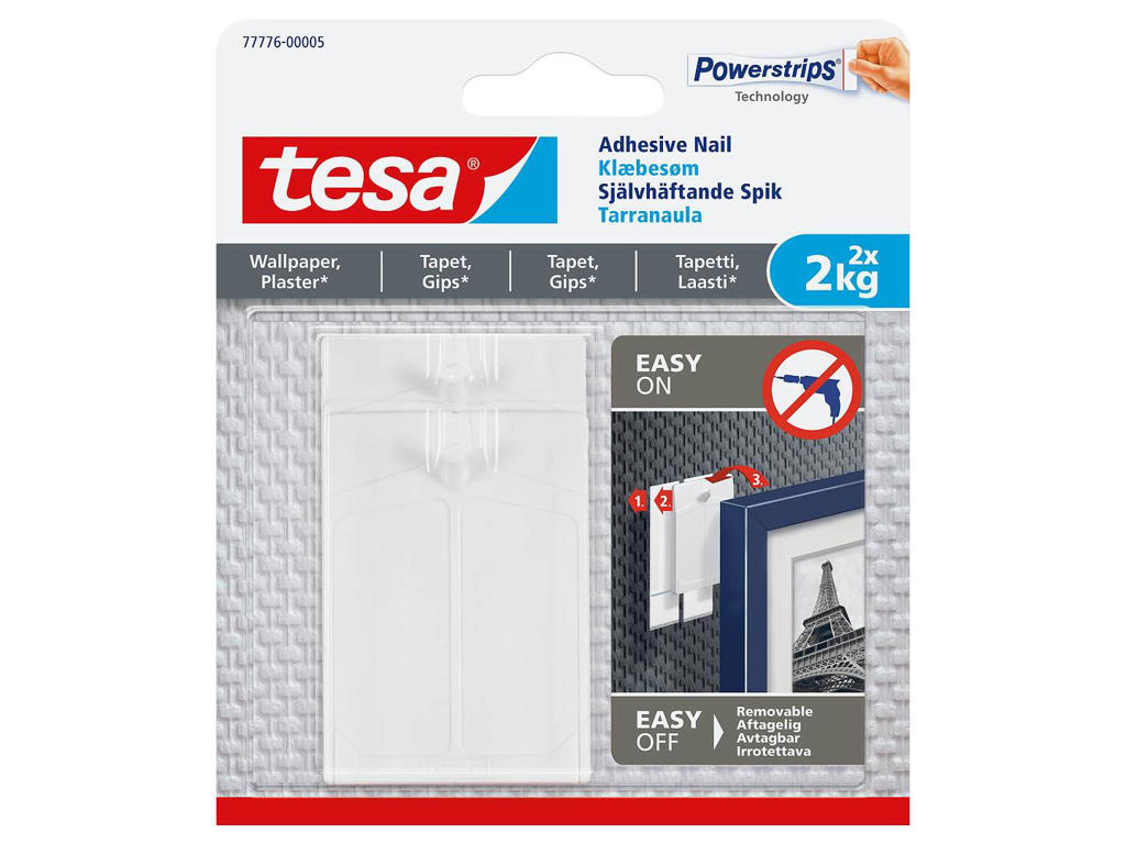 Powerstrips klæbesøm 2 x 2 kg (Tapet)